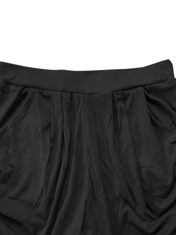 Women's Plain Ruched Pocket High Waist Shorts, Elegant Casual Solid Color Shorts for Daily Wear, Womens Shorts, Ladies Bottoms for Summer