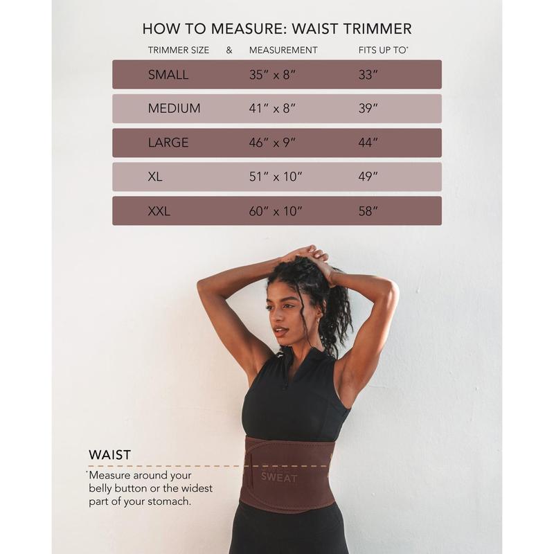 Sweet Sweat Toned Ab Trainer for Women and Men | Premium Waist Trainer Belt to 'Tone' your Stomach Area (Terra, X-Large)