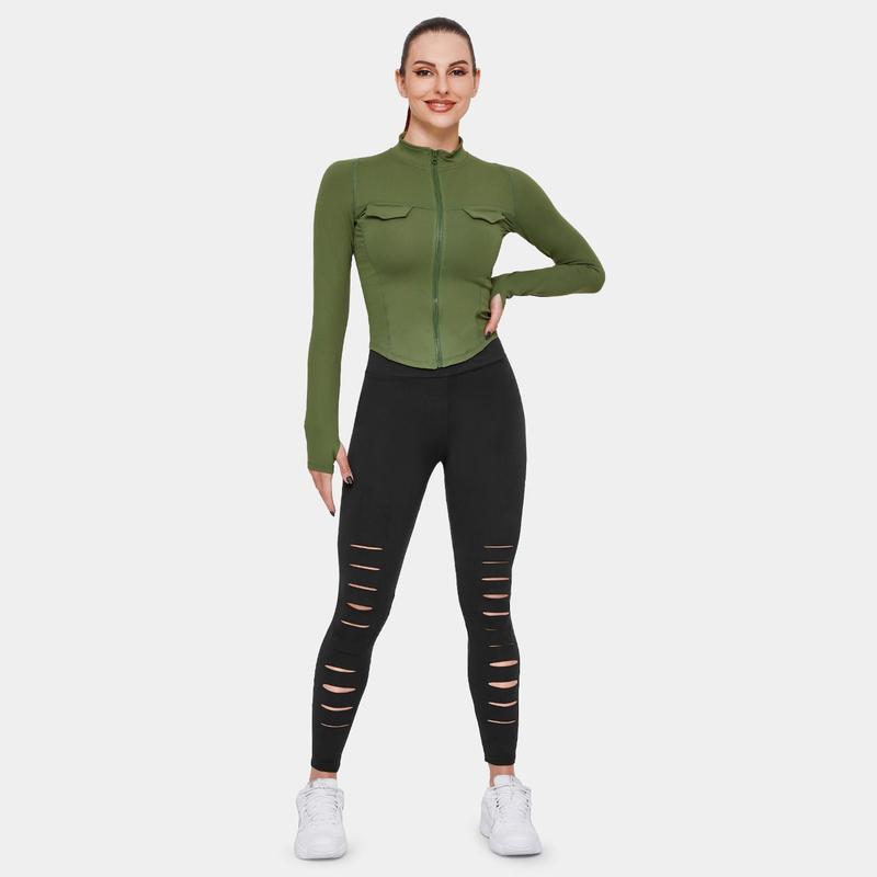 Halara High Waisted Ripped Solid Casual Leggings