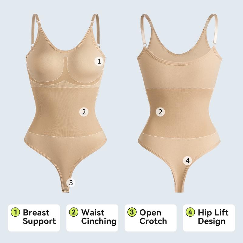 Sexy T-Back Shapewear Sculpting Bodysuit - 2 Pack