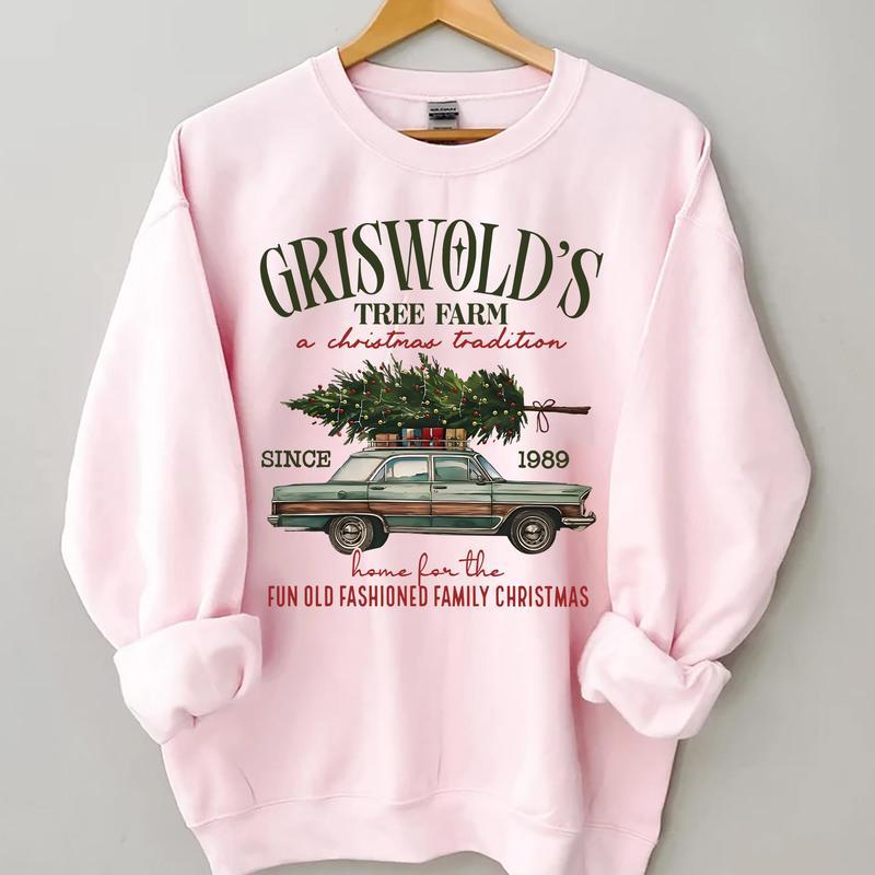 Griswold Christmas Tree Farm Sweatshirt, Christmas Family Shirt, Fun Old Fashioned Family Christmas Sweatshirt, Xmas Tree Farm Since 1989 Shirt, Griswold's Christmas Hoodie Womenswear Sweaters Tops Underwear Lady Comfort Crewneck