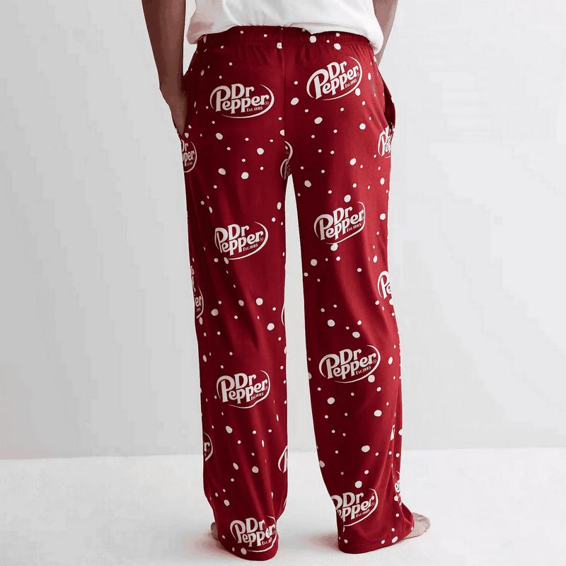 Dr. Pepper Pajama Pants, Dr Pepper PJs Pant - Comfort and Style - Loungewear, Breathable Nightwear, Unisex PJs Pant, Bottoms Homewear