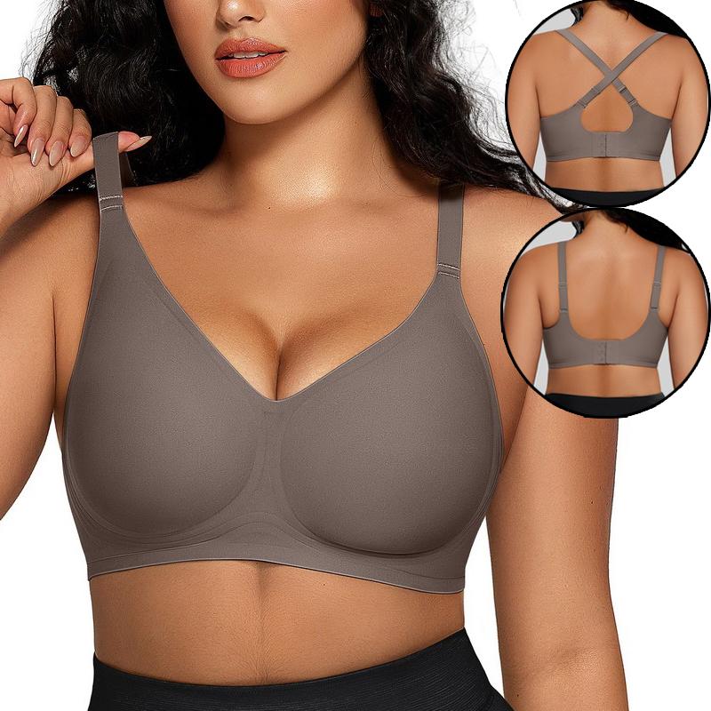 OEAK Women Comfortable Push Up Bras Wireless Seamless Full Coverage Bra Buttery Soft Everyday Tshirt Bra Convertible Bra