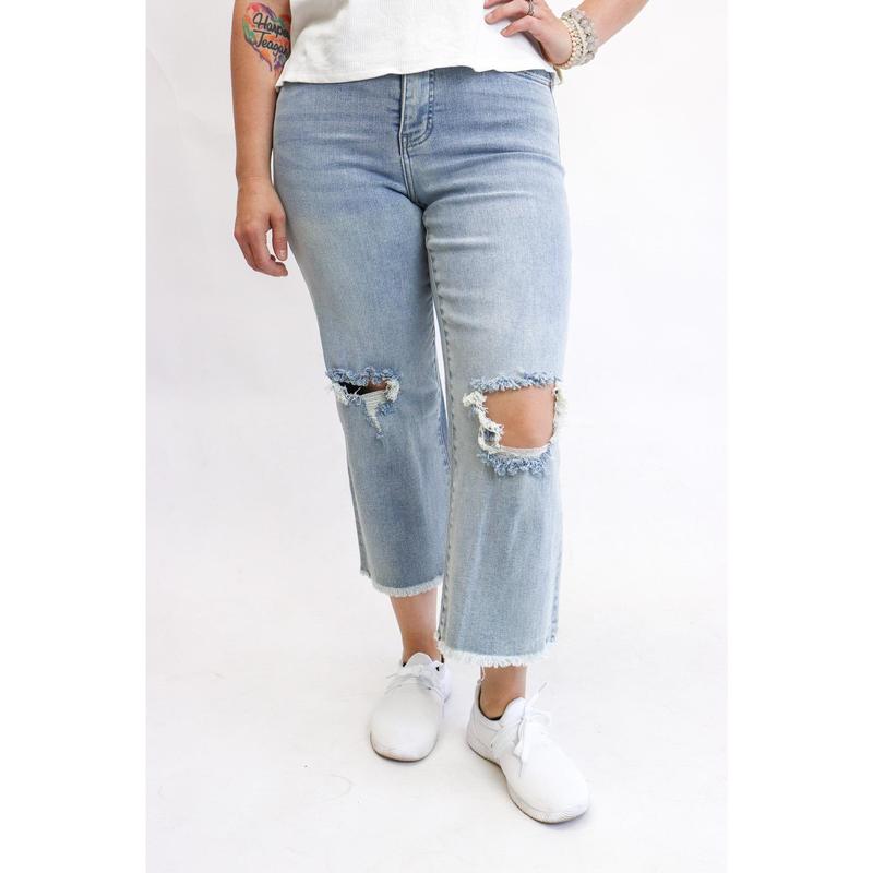 Tummy Control Wide Leg Jeans by RFM