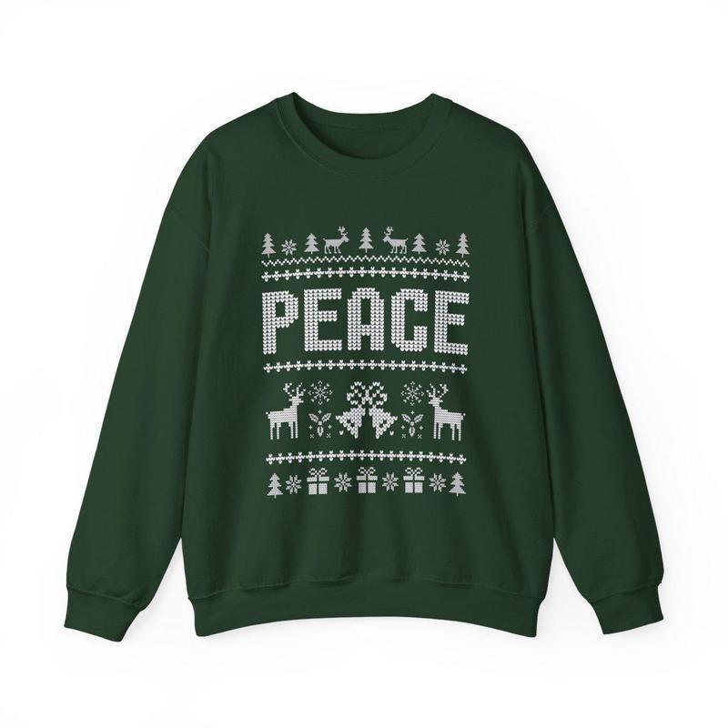 Matching Couples Christmas Sweatshirts, Funny Couple Christmas Sweatshirts, I Come in Peace Sweatshirts