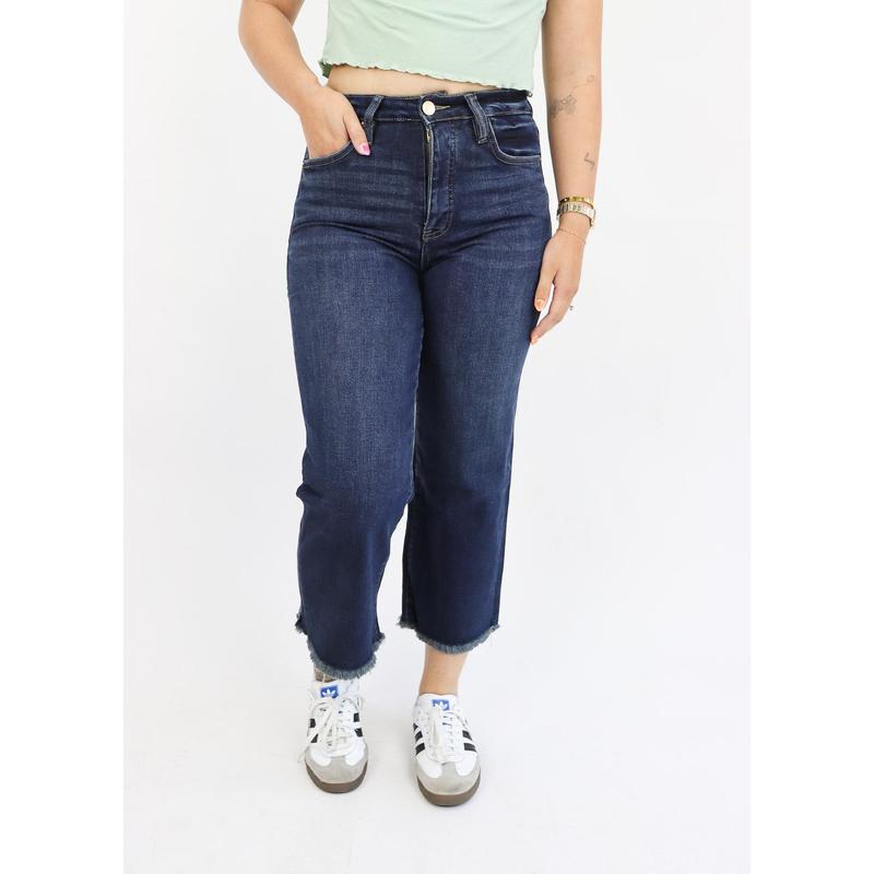 Tummy Control Wide Leg Jeans by RFM