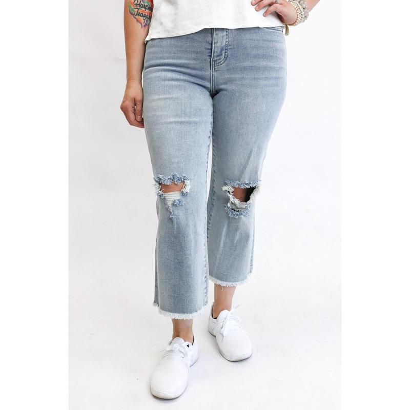 Tummy Control Wide Leg Jeans by RFM