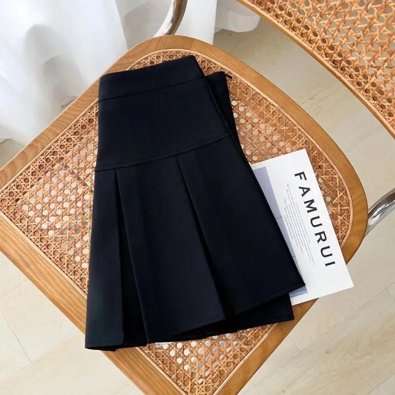 Pleated Skirt Women Gray Pretty Style Fashion Jk Harajuku Mini Skirt Sweet Uniform A-Line High Street Summer School Dress Womenswear Bottom