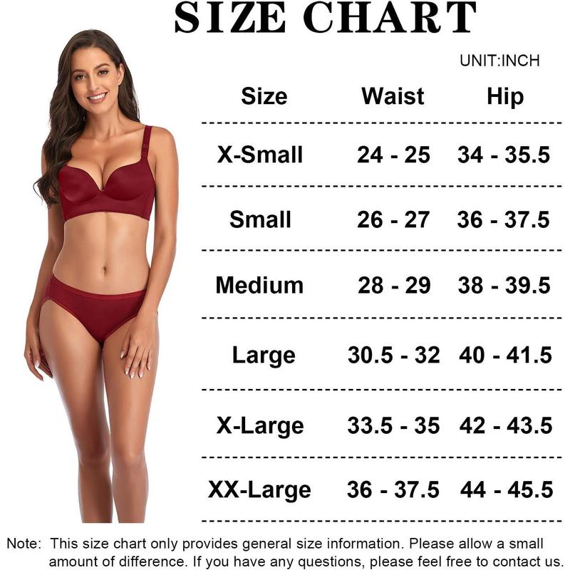 Women's Cotton Bikini Panties, High-Cut Full Coverage Stretch Cool Underwear for Women Womenswear Lady Comfort Lingerie