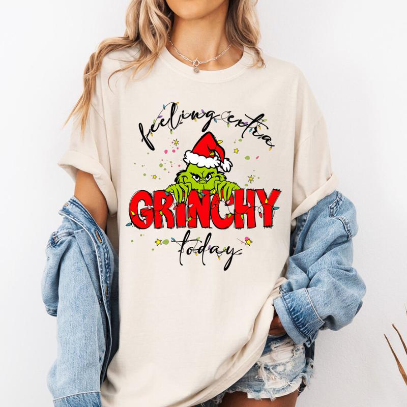 Feeling Extra Grichy Today Shirt, Christmas Shirt, Retro Christmas Tee, Funny Unisex Sweatshirt