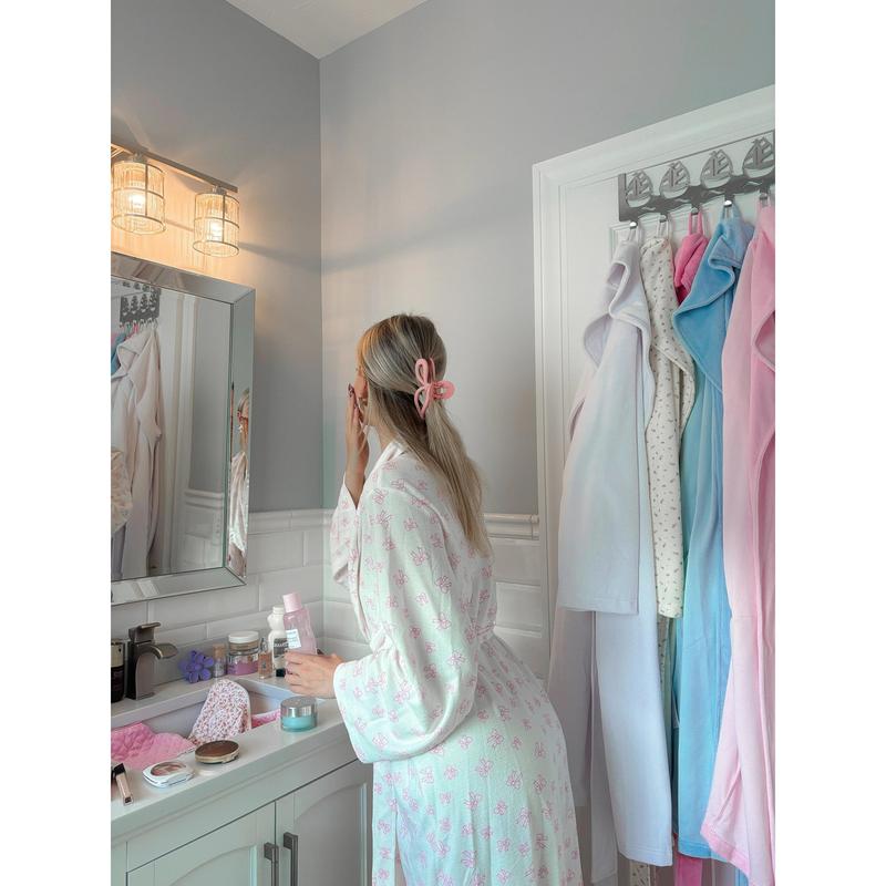 Polar Beary Pink Bows Hotel Robe