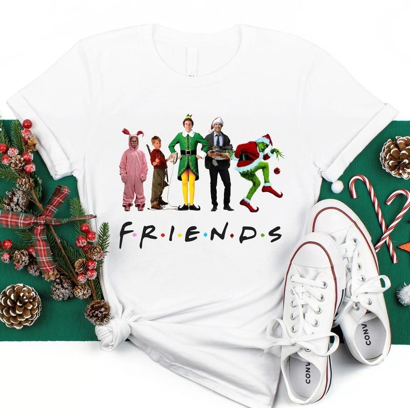 Christmas Friends Shirts, Christmas Movie Watching Shirt, Christmas Shirt, Funny Christmas Shirt Gift, Christmas Vacation Shirts Family