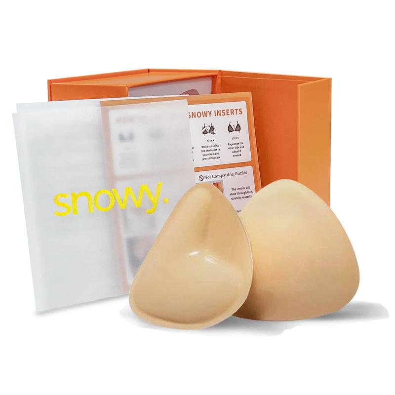 Snowy Sticky Cup Inserts - Instant Boost Double Sided Adhesive Bra Cup for Women,Fitted Fitted Underwear Lady Comfort Clothing Accessories Womenswear brand covers push up swim inserts bikini insert seamless sticky