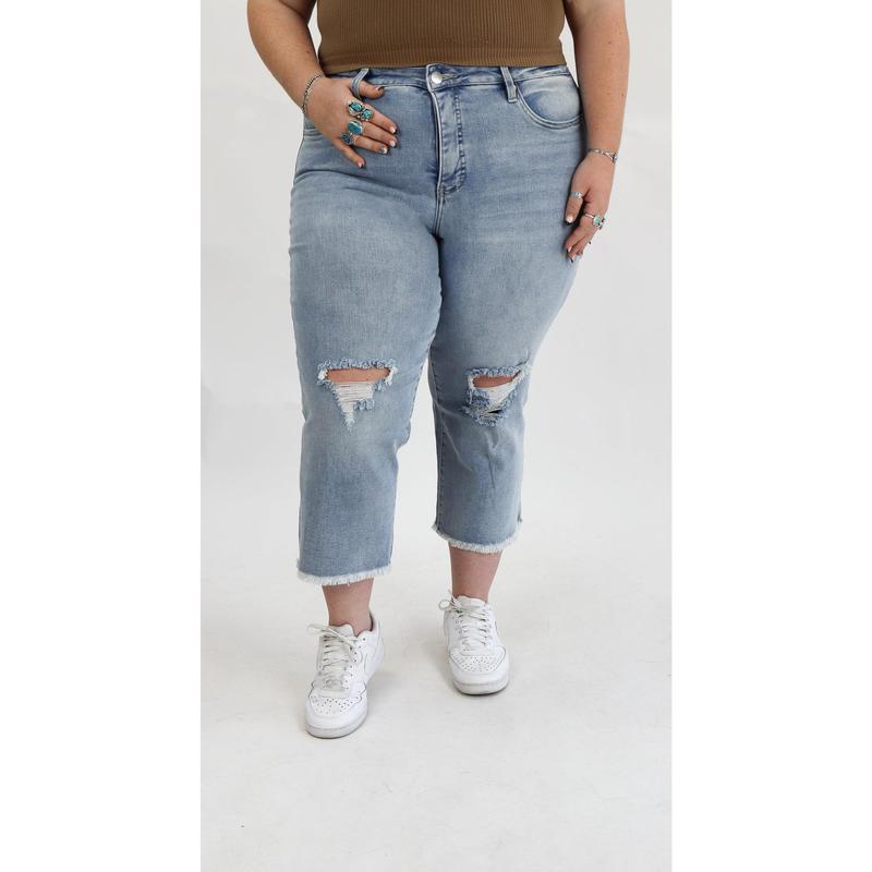 Tummy Control Wide Leg Jeans by RFM