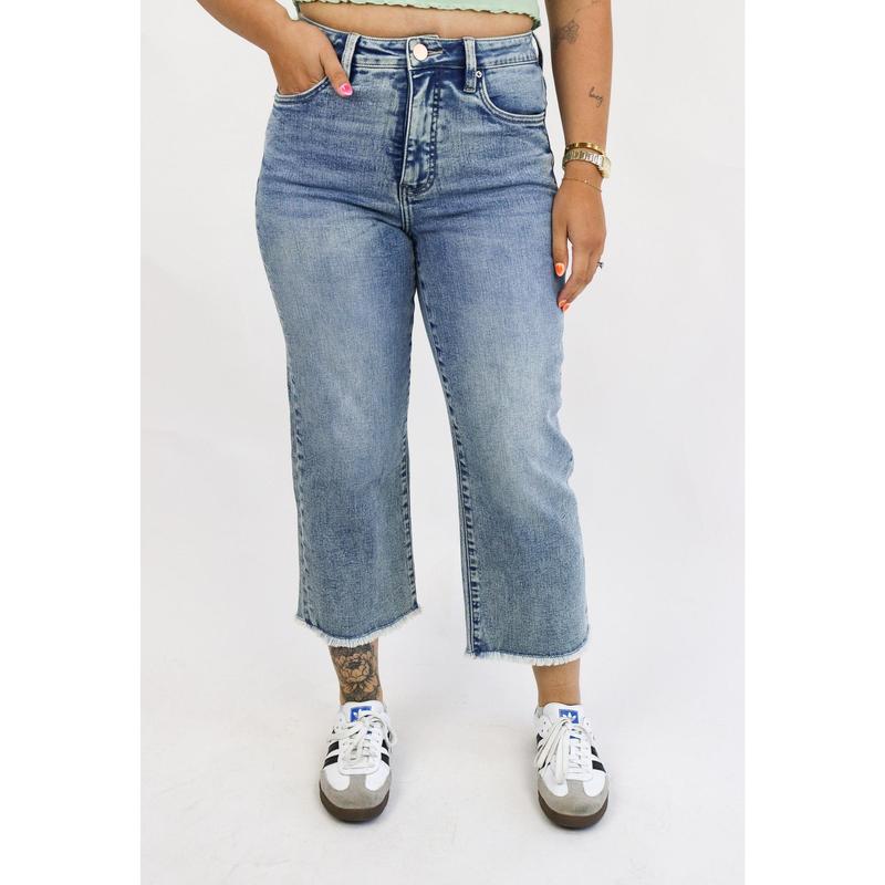 Tummy Control Wide Leg Jeans by RFM