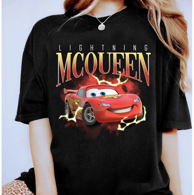 Cars Characters Lightning McQueen Tow Mater Hudson and Friends Shirt , Couple shirts, family shirts Comfort Womenswear, Graphic Tees