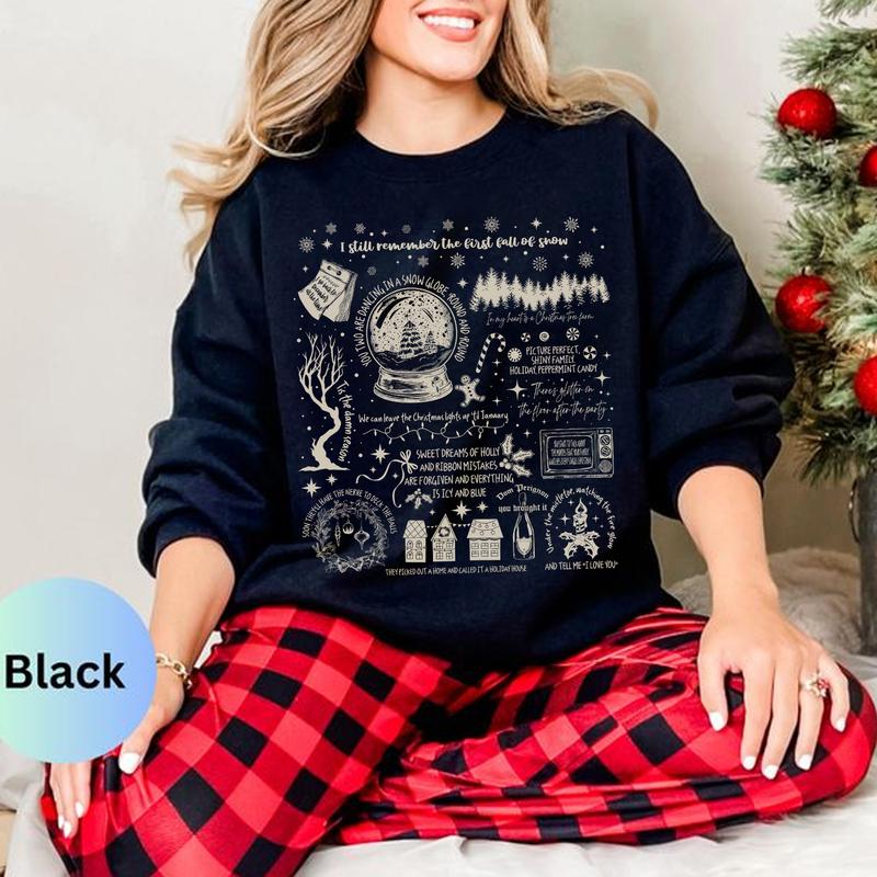 Christmas Songs Lyrics Sweatshirt Shirt Sweatshirt Hoodie