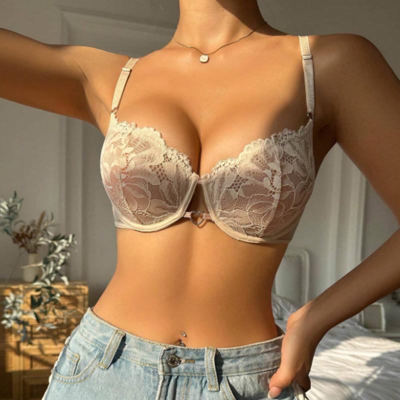 Floral Lace Underwire Bra Lingerie for Women