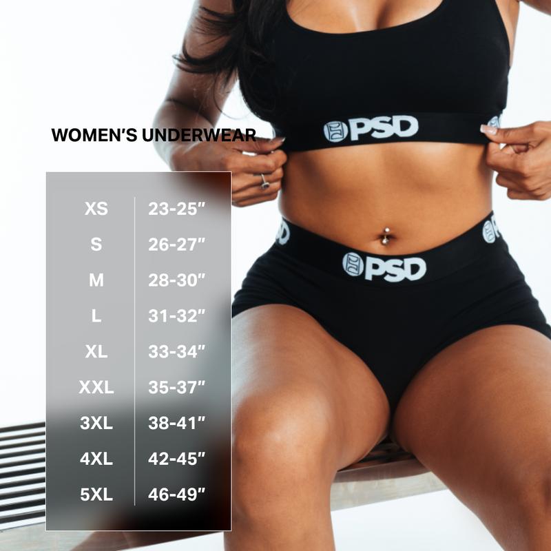 PSD Women's Snow Leopard Boyshort Underwear - Comfortable, Breathable, Ultra-light Fabric