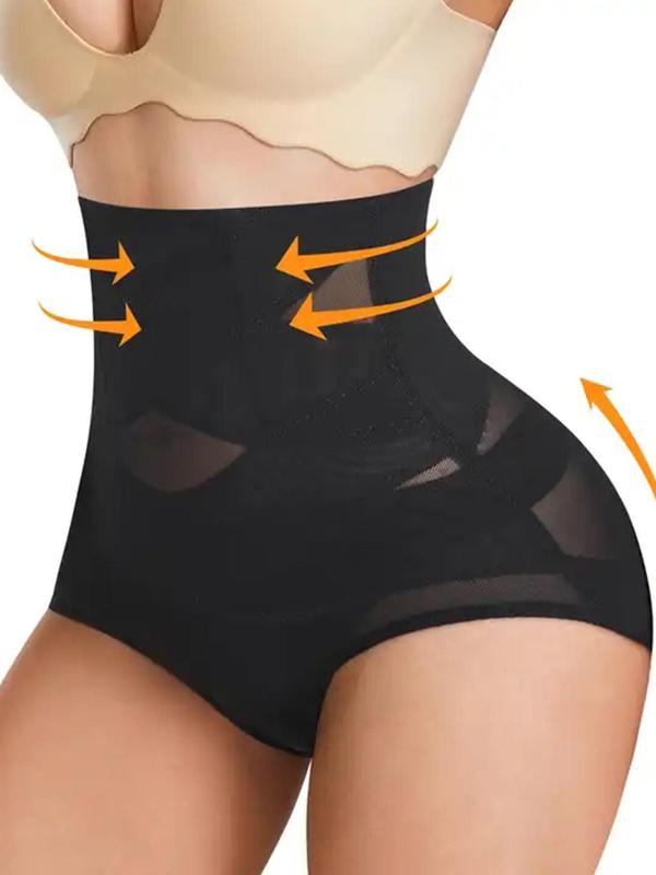 Women's Sheer Sexy High Waist Shapewear Panty, Summer Wear 2024, Tummy Control Underwear, Comfy Breathable Skin-friendly Shapewear Clothing, Tummy Hiding Clothes, Women's Shapewear Bottoms for Daily Wear Back To School, Fall Wear, Earthtone Fallfreshness