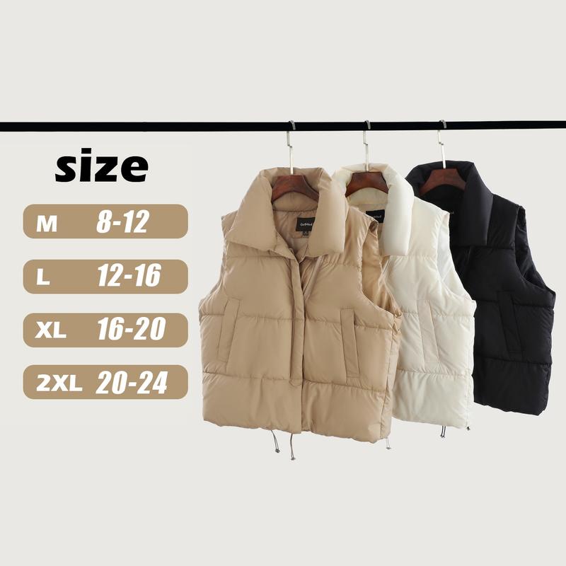 2024 Fashion Basic Winter gilet warmer puffer vest for Women's and girls plus size oversized#6666