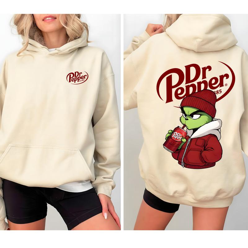 Dr. Pepper Sweatshirt, Dr. Pepper Grinchmas Shirt, Dr. Pepper Christmas Shirt, Merry Grinchmas Shirt, Dr Pepper Christmas For Men And Women, Gift For Dr Pepper Lover, Trendy Xmas Sweater, Christmas Drinking Hoodie - Sweatshirt - Shirt