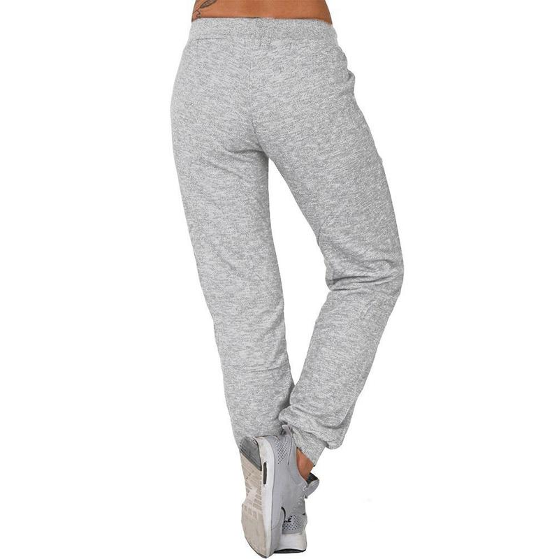 Women's Fashion Casual Trousers Elastic Waist Sweat Pants with Pocket Sports Running Pants,Sweatpants Workout Jogger Pants Comfort Fit Athletic