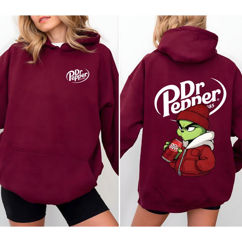 Dr. Pepper Sweatshirt, Dr. Pepper Grinchmas Shirt, Dr. Pepper Christmas Shirt, Merry Grinchmas Shirt, Dr Pepper Christmas For Men And Women, Gift For Dr Pepper Lover, Trendy Xmas Sweater, Christmas Drinking Hoodie - Sweatshirt - Shirt