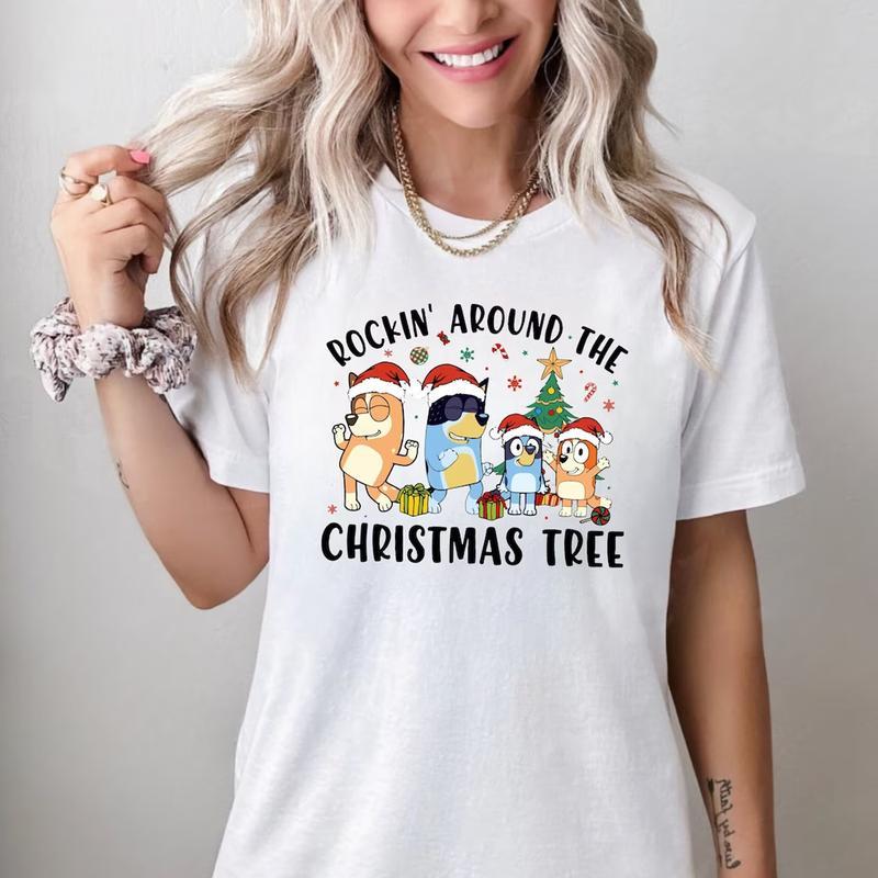 Blvey Family Rockin Around The Christmas Tree Sweatshirt, Family Christmas Crewneck, Christmas Sweater, Christmas Family Matching Shirt, Christmas Sweater 2024, Christmas Gifts Shirt for Men and for Women