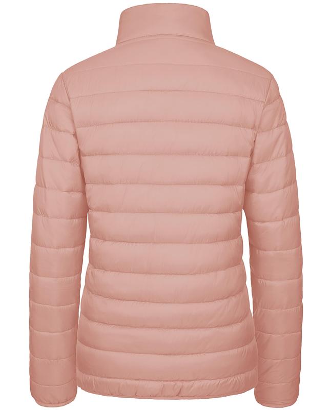 Women's Puffer Jacket Lightweight Quilted Padded 4 Pockets Zip-up Stand-collar Winter Fleece Coat