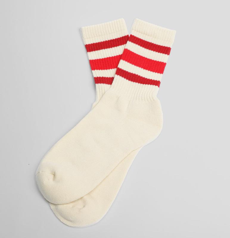 MinimLA Vintage Stripe Sock Cherry