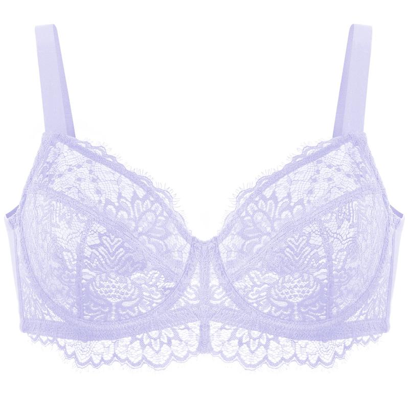 Live Only HSIA Sunflower Floral Lace Unlined Unpadded Breathable Comfort Women Plus Size Underwire Bra