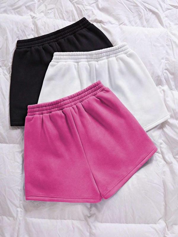 Women's Plain Pocket Track Shorts, Casual Comfy Breathable Shorts, Back To School Outfits, Shorts for Women, Summer Shorts, Comfy Shorts Summer, Ladies Summer Bottoms