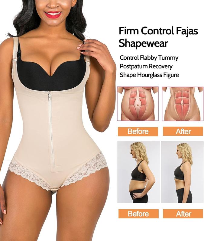 Shapewear for Women Fajas Colombianas Tummy Control Bodysuit Womenswear Underwear Lady Compression Comfort Sexy Basic Minimalist