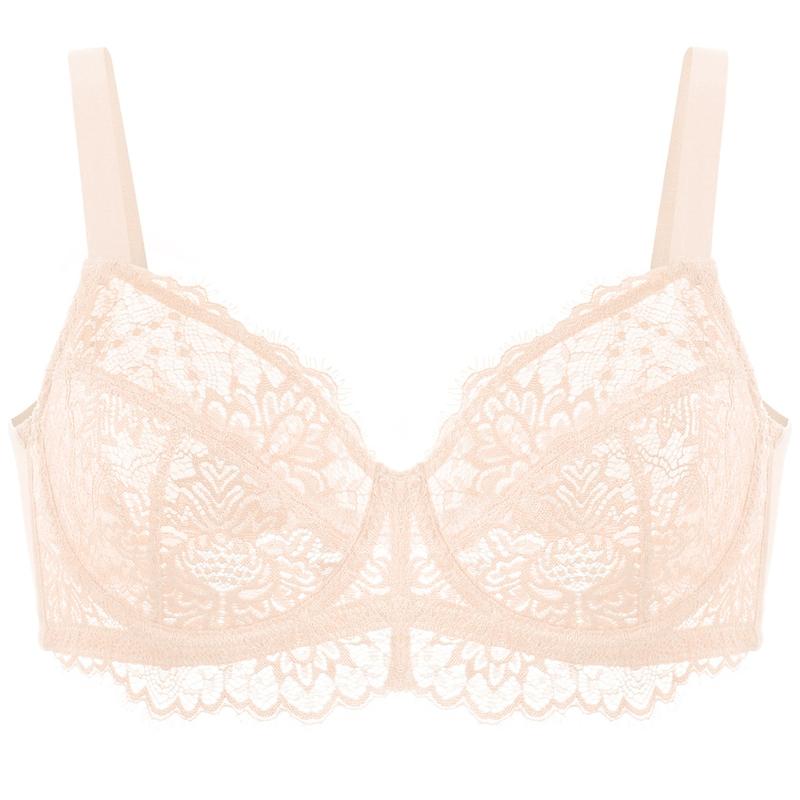 Live Only HSIA Sunflower Floral Lace Unlined Unpadded Breathable Comfort Women Plus Size Underwire Bra