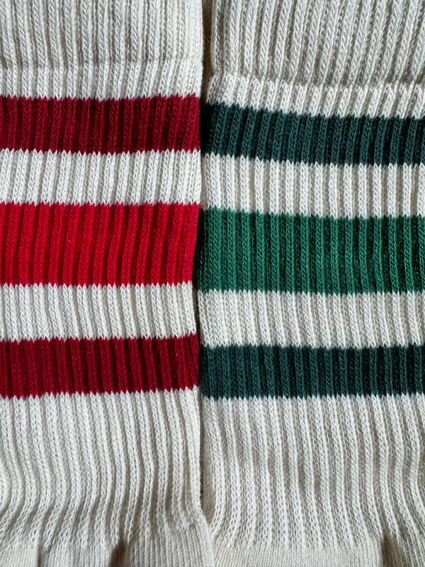 MinimLA Vintage Stripe Sock Cherry