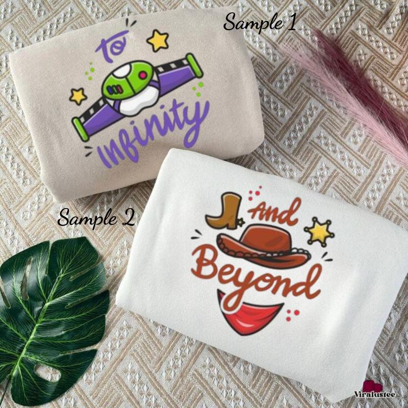 To infinity and Beyond matching Tshirt , Couple TShirt, Trending Crewneck, Couple T-Shirt, Valentines Shirt