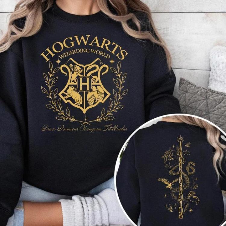 Hogwarts Vintage Shirt, Potter Sweatshirt , Hogwarts House Shirt, Wizard Houses Hoodie, Bookish Fantasy Lovers Gift, Unisex Graphic Wizard Shirt For Women, For Men