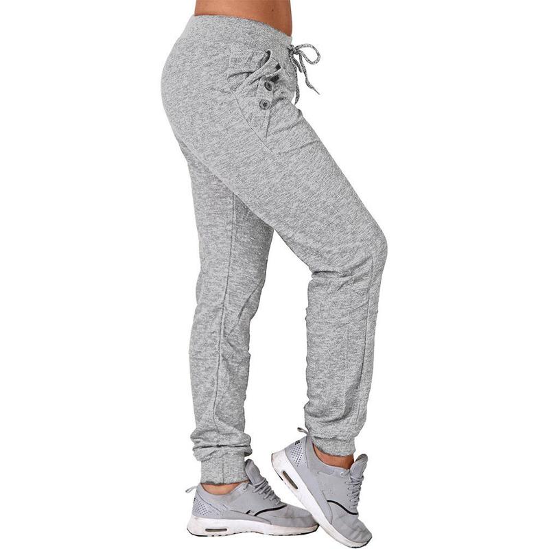 Women's Fashion Casual Trousers Elastic Waist Sweat Pants with Pocket Sports Running Pants,Sweatpants Workout Jogger Pants Comfort Fit Athletic