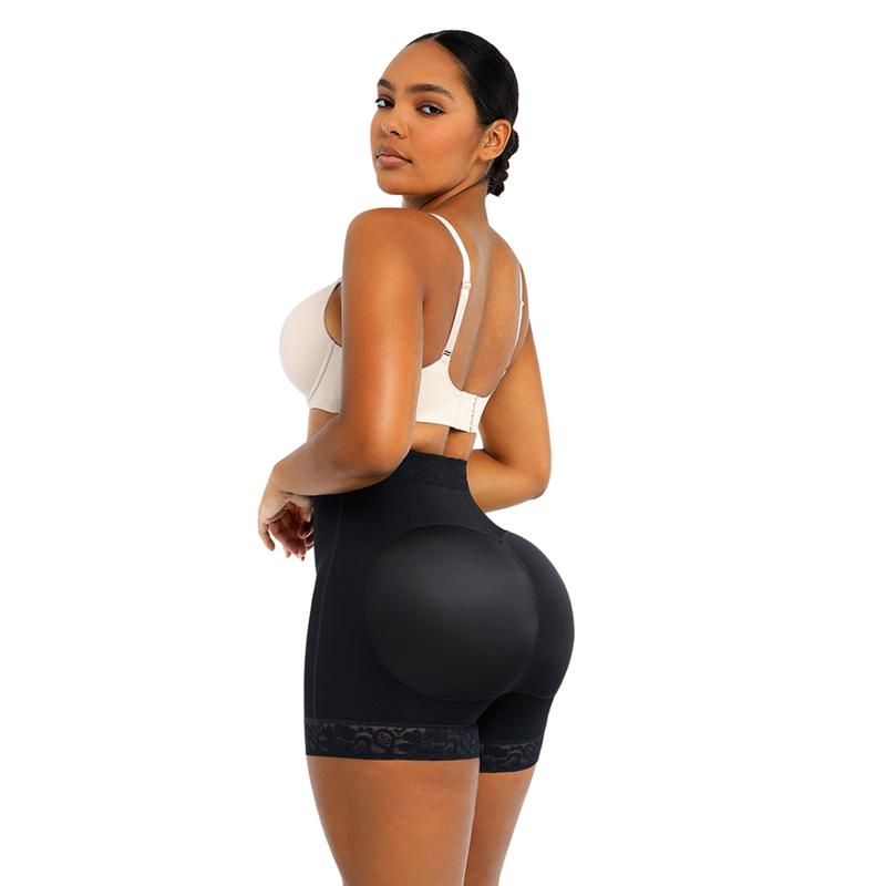 Shapellx AirSlim Lace Shorts Steel Boned Butt Enhancer Bodysuits Womenswear