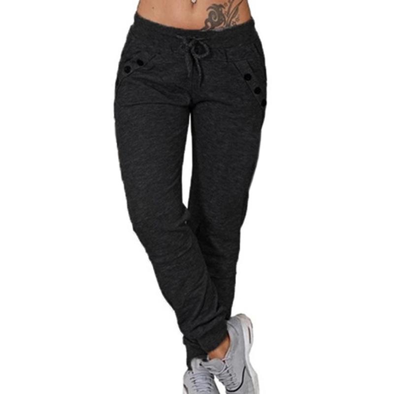 Women's Fashion Casual Trousers Elastic Waist Sweat Pants with Pocket Sports Running Pants,Sweatpants Workout Jogger Pants Comfort Fit Athletic