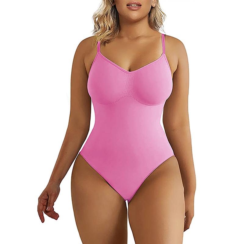 SHAPERX Seamless Bodysuit Tummy Control Shapewear Thong Style Women's Sculpting Snatched Body Suit Womenswear Tops Comfort Medium