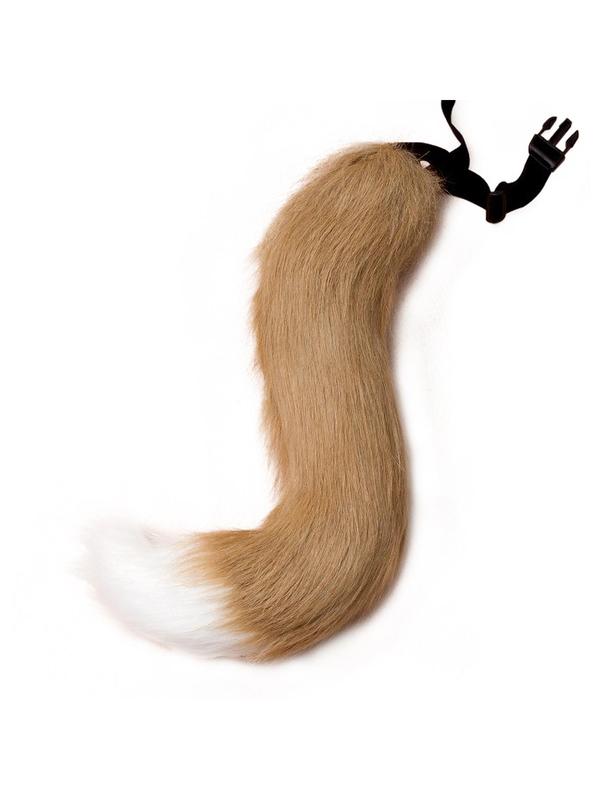 Women's Cute Faux Fox Tail Belt, Adjustable Fox Tail Design Belt For Cosplay, Costume Party Decoration, Fashionable Accessories For Party