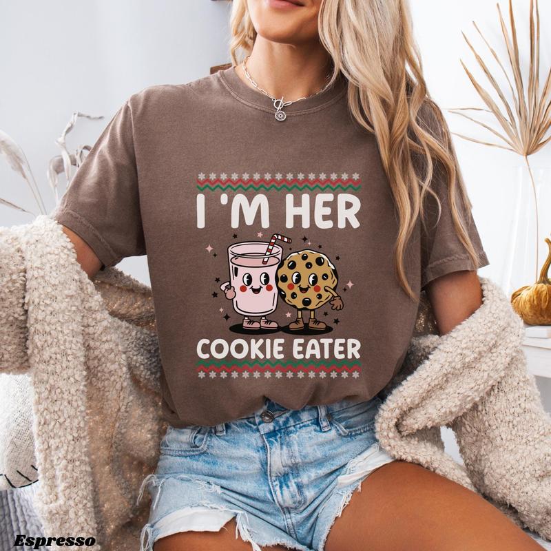 Funny Christmas Couple Shirt, Cookie Eater Shirt, Milk Drinker Shirt, Couples Christmas Shirt, His And Hers Christmas Shirt, Xmas Couple Tee