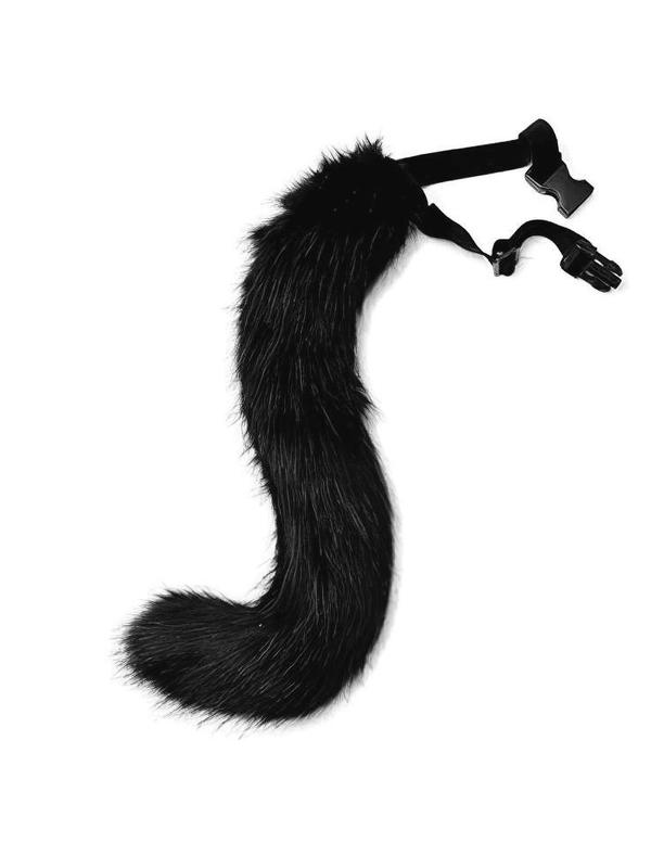 Women's Cute Faux Fox Tail Belt, Adjustable Fox Tail Design Belt For Cosplay, Costume Party Decoration, Fashionable Accessories For Party