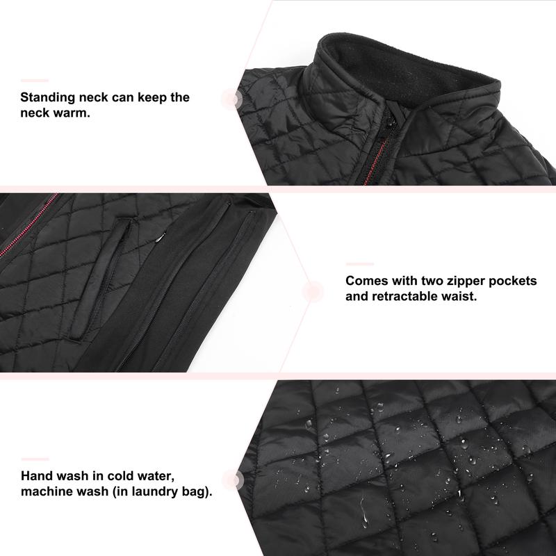 PETREL Christmas Gifts for Women Heated Vest for Women with Battery Pack Electric Rechargeable Heated Coat