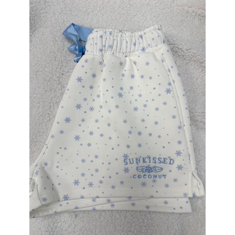 Snowflake Sunkissedcoconut Embroider Shorts