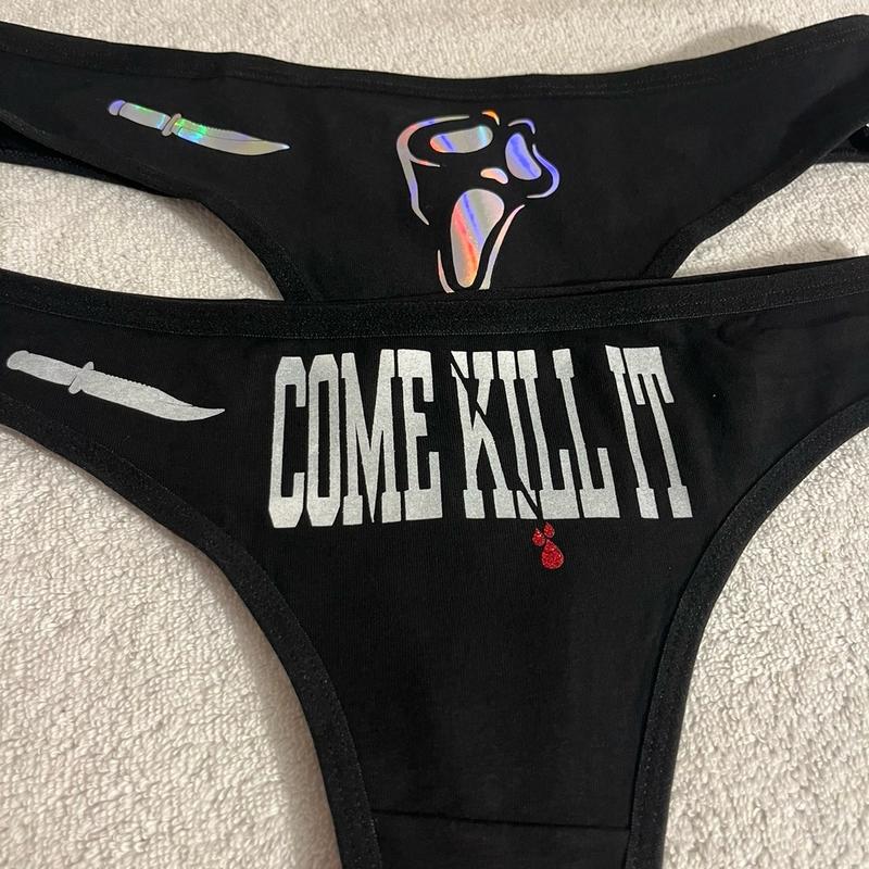 Scream Holographic thong panties [UPDATE]