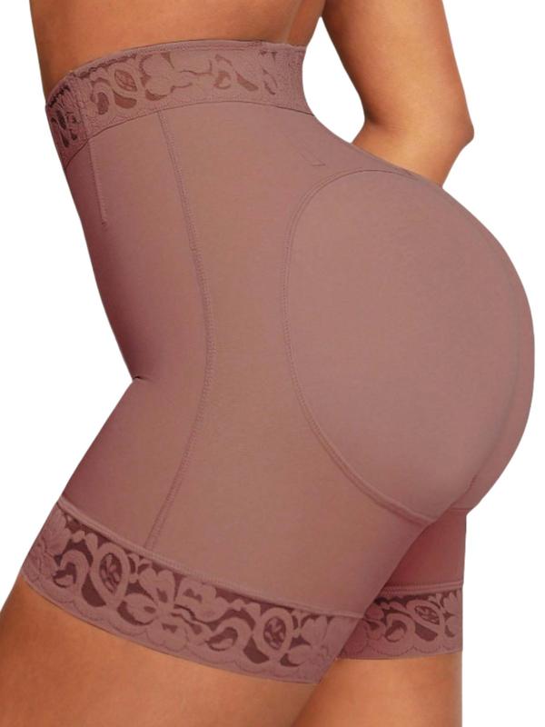 Women's Floral Lace High Waist Shapewear Panty, Tummy Control Body Shaper Shorts, Butt Lifter Panties, Women's Shapewear Bottoms