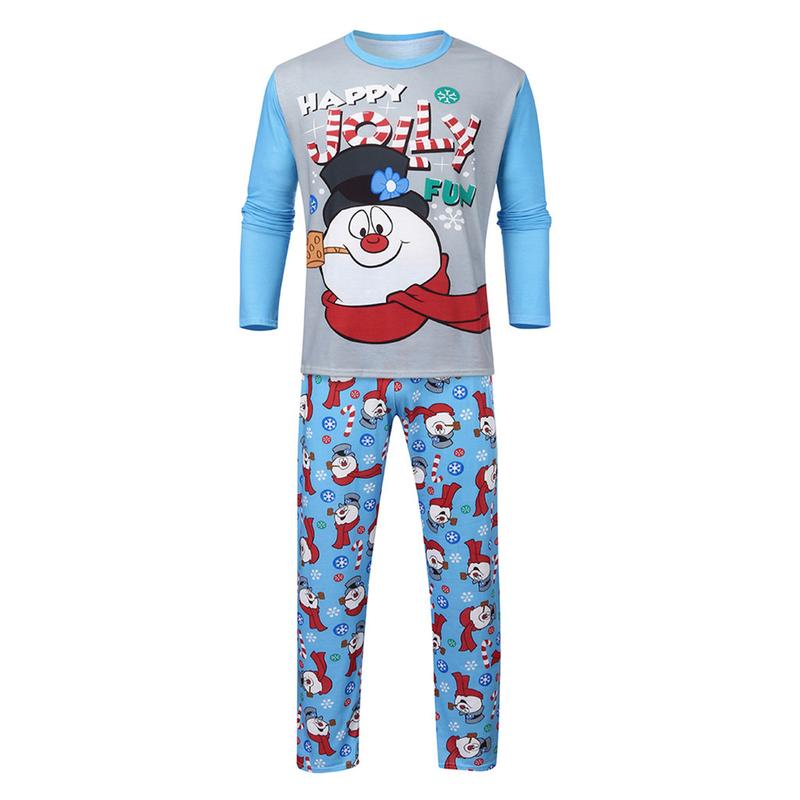 Christmas Family Pajamas Holiday Snowman Christma Pajama Family Matching Pjs Set Sleepwear Xmas Jammies